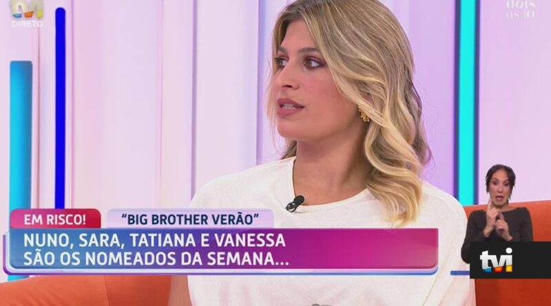 Joana antecipa expulsão no Big Brother Verão