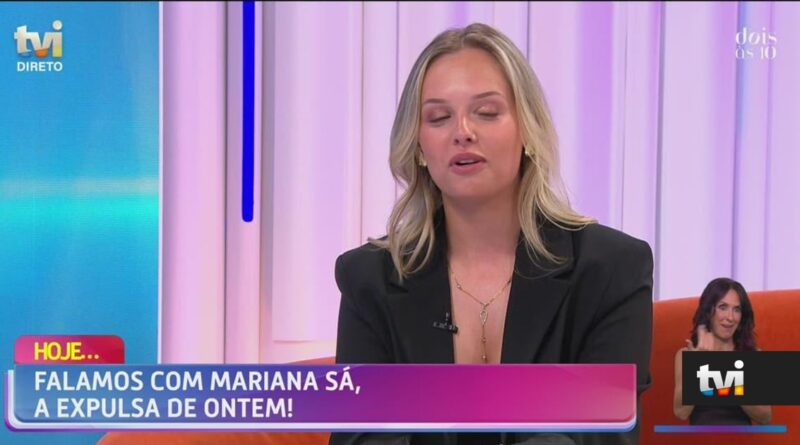 Mariana Sá chora após saída do Big Brother Verão