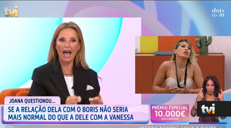 Cristina Ferreira indignada com injustiça no Big Brother Verão