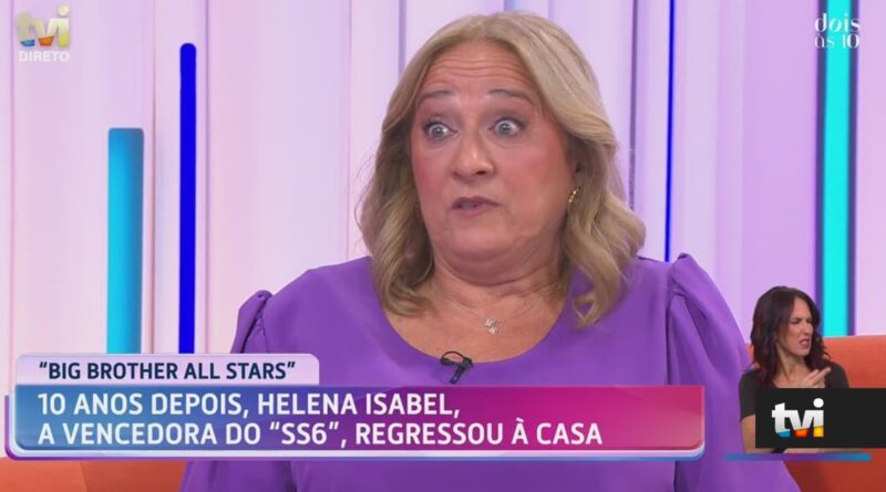 Mãe de Helena Isabel: «O Mundo desabou» com entrada na Casa