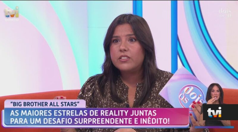 Inês Morais desiludida com concorrente do Big Brother All Stars