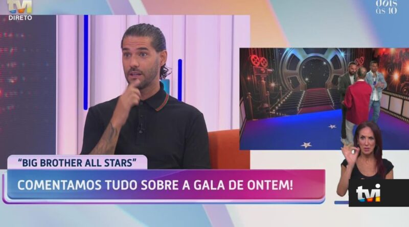 Gonçalo Quinaz surpreendido na gala do Big Brother All Stars