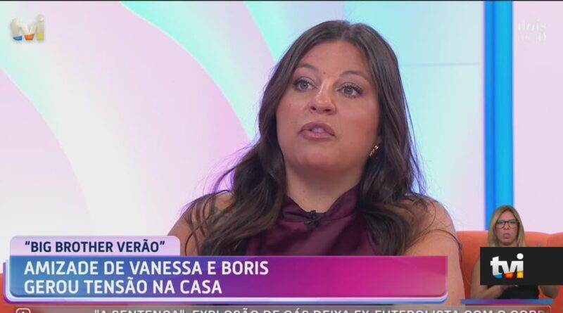 Vanessa admite erro com Boris após sair do Big Brother