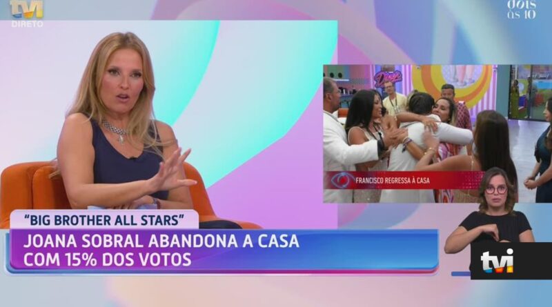 Cristina Ferreira questiona choro de Francisco na Gala All Stars